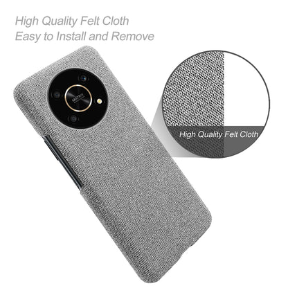 For Honor X30/X9 5G/Magic 4 Lite 5G Solid Color Cloth Coated Phone Case Incomplete Covering Hard PC Protective Cover