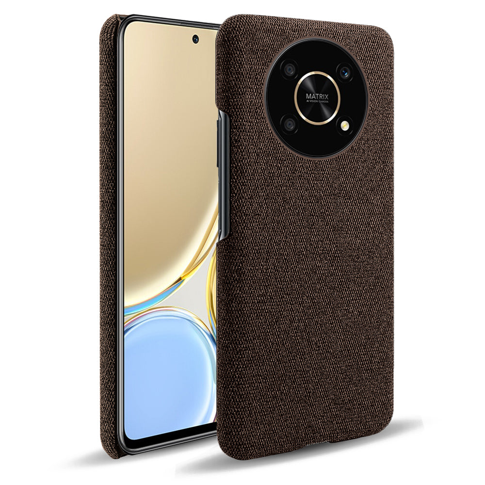 For Honor X30/X9 5G/Magic 4 Lite 5G Solid Color Cloth Coated Phone Case Incomplete Covering Hard PC Protective Cover