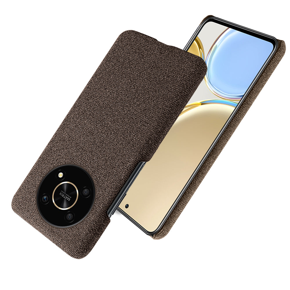 For Honor X30/X9 5G/Magic 4 Lite 5G Solid Color Cloth Coated Phone Case Incomplete Covering Hard PC Protective Cover