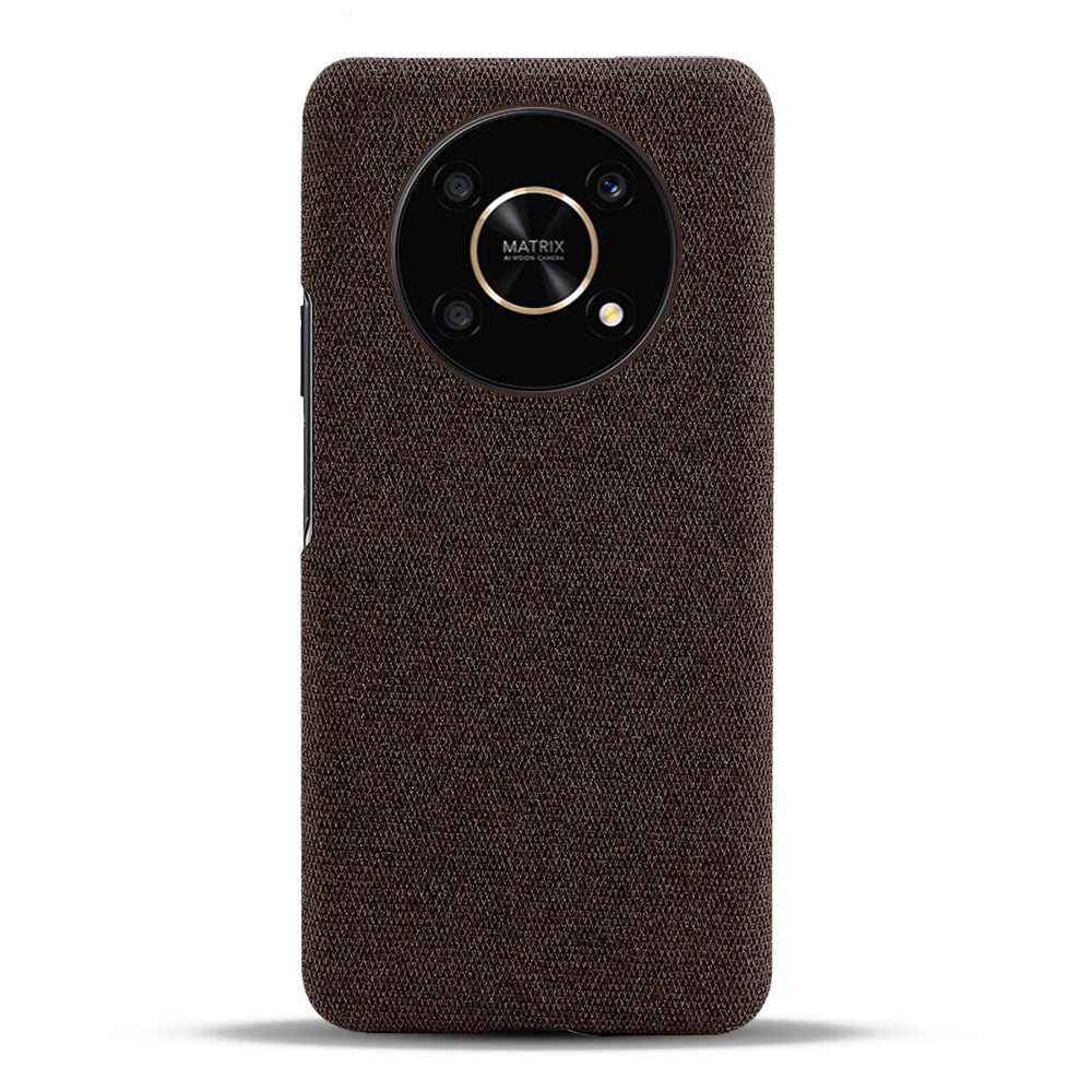 For Honor X30/X9 5G/Magic 4 Lite 5G Solid Color Cloth Coated Phone Case Incomplete Covering Hard PC Protective Cover
