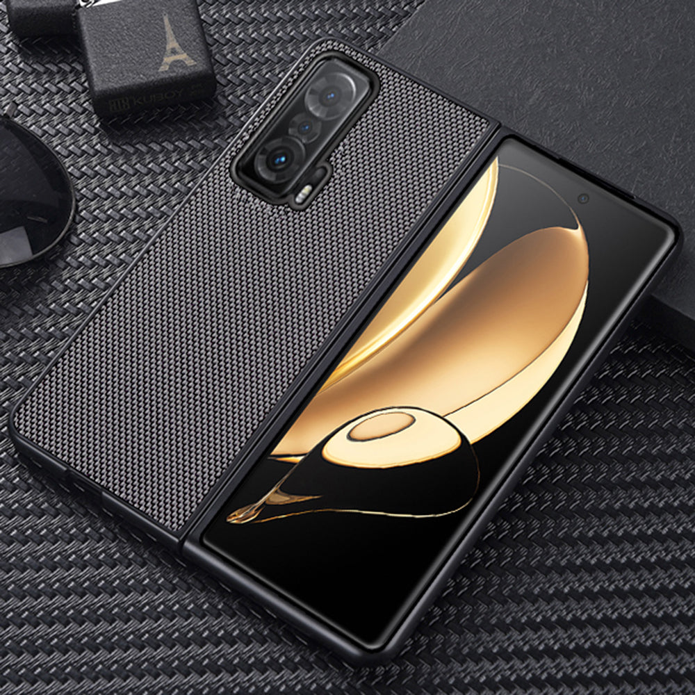 For Honor Magic V Anti-fingerprint Nylon Coating Well-protected Hard PC Phone Case Cover