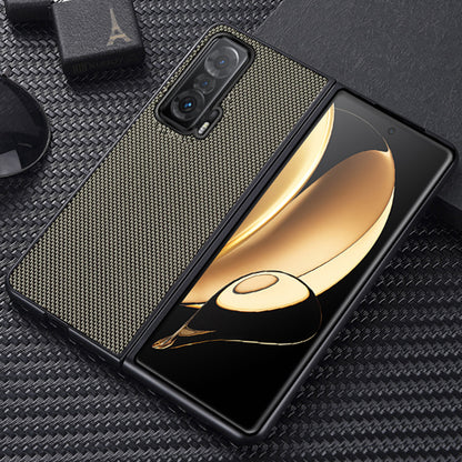 For Honor Magic V Anti-fingerprint Nylon Coating Well-protected Hard PC Phone Case Cover