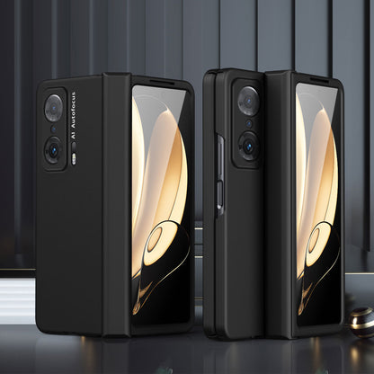For Honor Magic V Hinge Design All-round Coverage Hard PC Folding Phone Case Cover with Glass Screen Protector