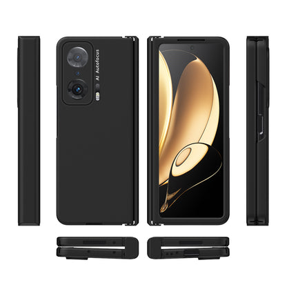 For Honor Magic V Hinge Design All-round Coverage Hard PC Folding Phone Case Cover with Glass Screen Protector