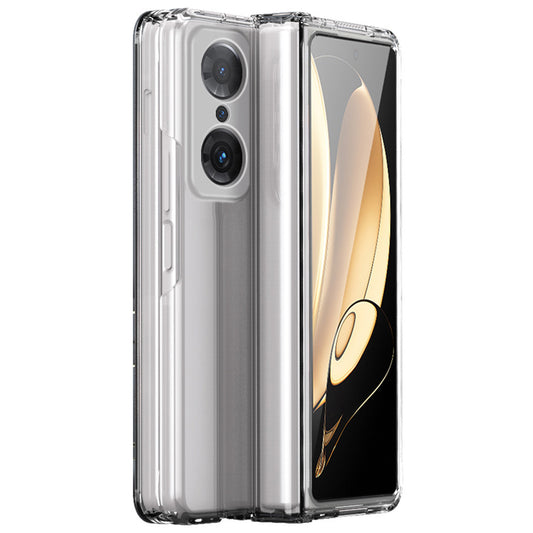 For Honor Magic V Hinge Design All-round Coverage Hard PC Folding Phone Case Cover with Glass Screen Protector