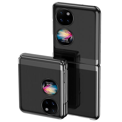 For Huawei P50 Pocket Electroplating Hard PC Cover Light Thin Transparent Folding Phone Case