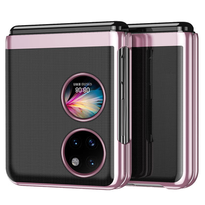 For Huawei P50 Pocket Electroplating Hard PC Cover Light Thin Transparent Folding Phone Case