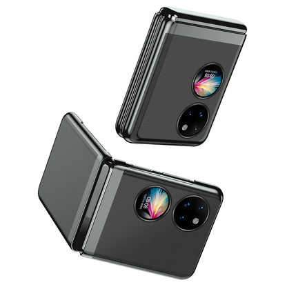 For Huawei P50 Pocket Electroplating Hard PC Cover Light Thin Transparent Folding Phone Case