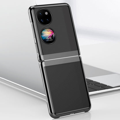 For Huawei P50 Pocket Electroplating Hard PC Cover Light Thin Transparent Folding Phone Case