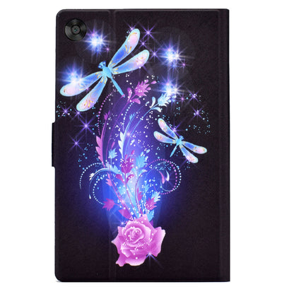 For Huawei MatePad T 10 9.7 inch/T 10S 10.1 inch/Enjoy Tablet 2 10.1 inch/Honor Pad X6 9.7 inch/6 10.1 inch Pattern Printing Leather Case Card Slots Tablet Shell