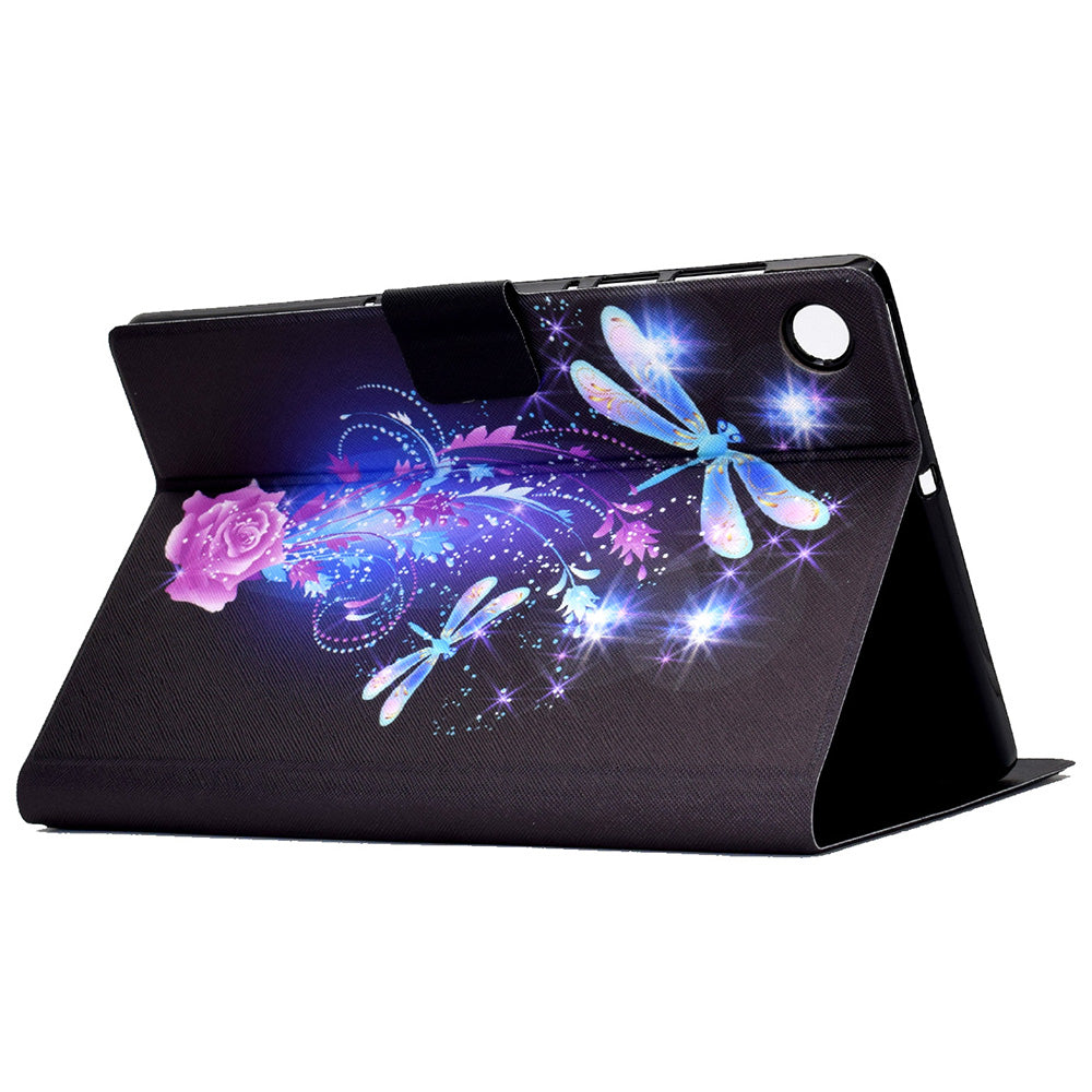 For Huawei MatePad T 10 9.7 inch/T 10S 10.1 inch/Enjoy Tablet 2 10.1 inch/Honor Pad X6 9.7 inch/6 10.1 inch Pattern Printing Leather Case Card Slots Tablet Shell