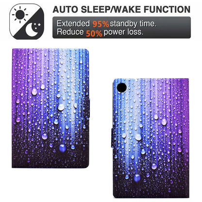 For Huawei MatePad T 10 9.7 inch/T 10S 10.1 inch/Enjoy Tablet 2 10.1 inch/Honor Pad X6 9.7 inch/6 10.1 inch Pattern Printing Leather Case Card Slots Tablet Shell