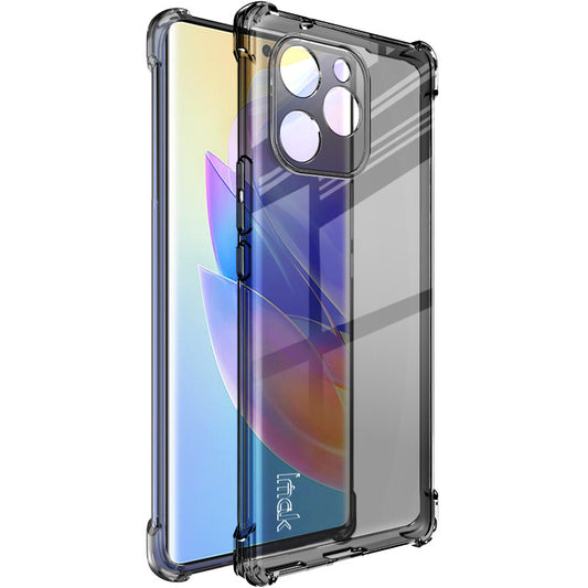 IMAK for Honor 60 SE 5G Shockproof Transparent Soft TPU Mobile Phone Shell Case with Screen Protector