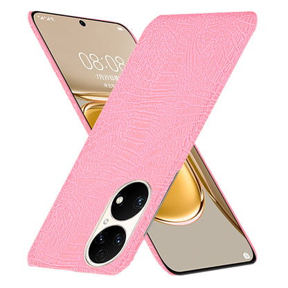 For Huawei P50 Pro Crocodile Texture Phone Case Anti-drop PU Leather Coated PC Protective Cover