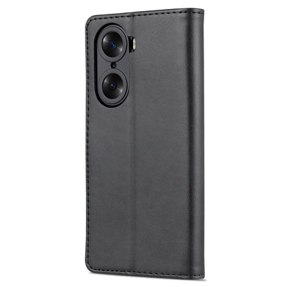 AZNS for Honor 60 Well-protected Anti-fall PU Leather Wallet Stand Mobile Phone Case Cover