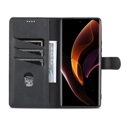 AZNS for Honor 60 Well-protected Anti-fall PU Leather Wallet Stand Mobile Phone Case Cover