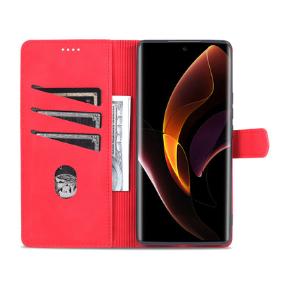AZNS for Honor 60 Well-protected Anti-fall PU Leather Wallet Stand Mobile Phone Case Cover