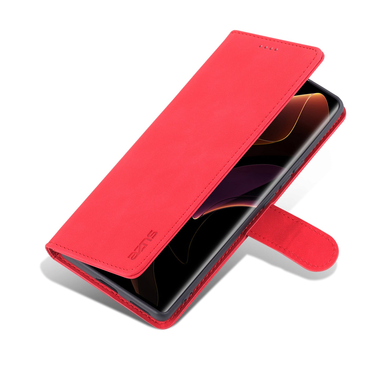 AZNS for Honor 60 Well-protected Anti-fall PU Leather Wallet Stand Mobile Phone Case Cover