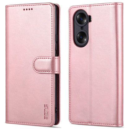 AZNS for Honor 60 Well-protected Anti-fall PU Leather Wallet Stand Mobile Phone Case Cover