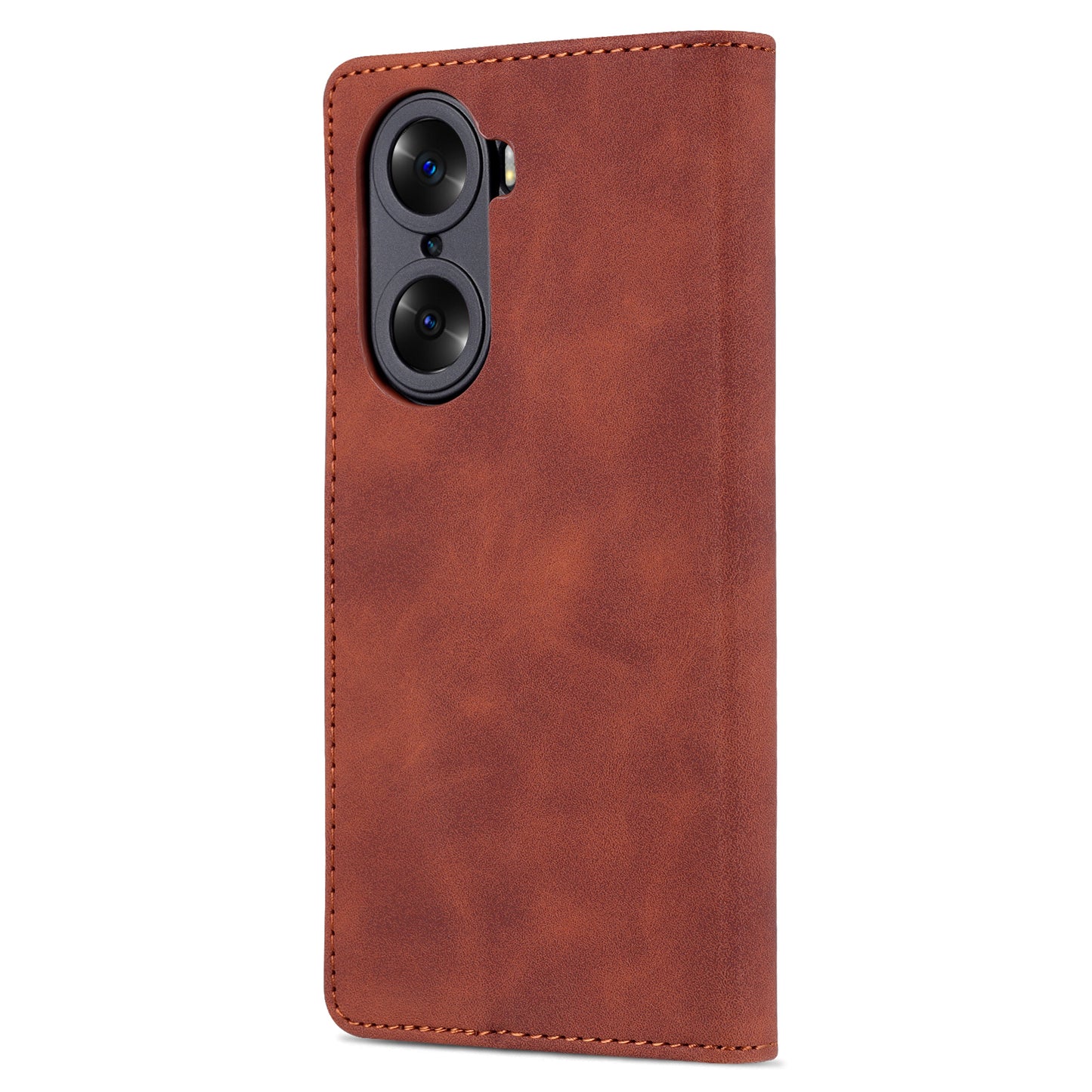 AZNS for Honor 60 Well-protected Anti-fall PU Leather Wallet Stand Mobile Phone Case Cover