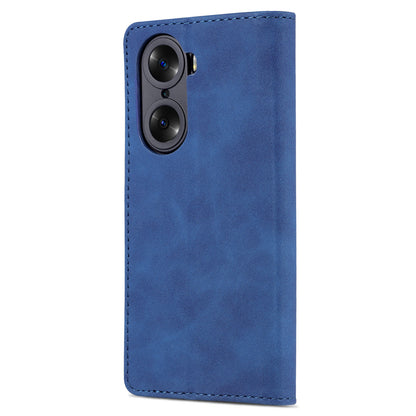AZNS for Honor 60 Well-protected Anti-fall PU Leather Wallet Stand Mobile Phone Case Cover