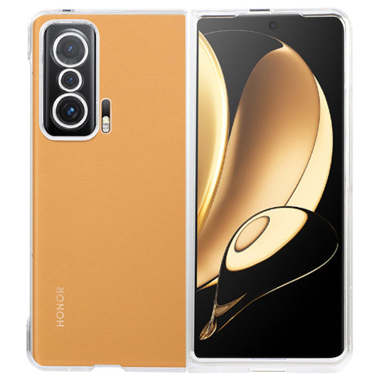 For Honor Magic V Anti-scratch Shockproof Hard PC Protective Cover Transparent Folding Cell Phone Case