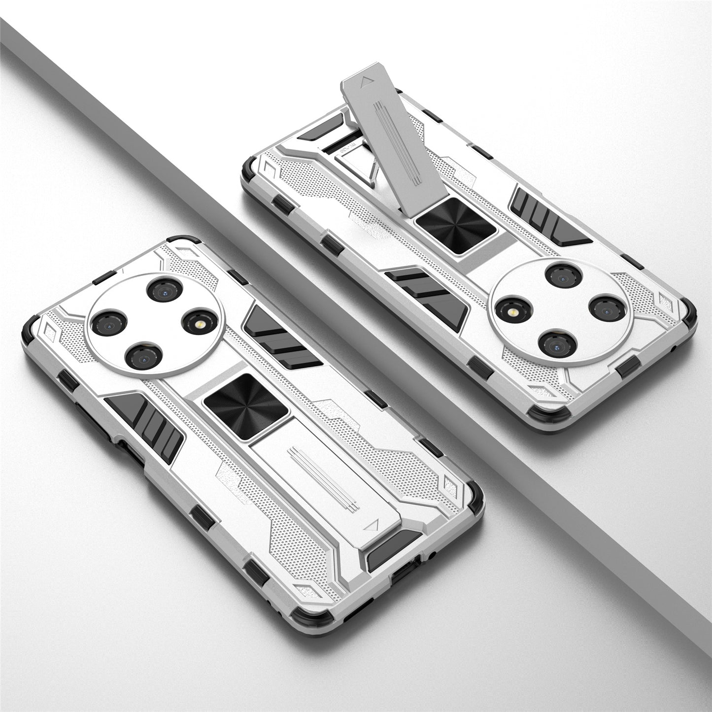 For Honor X30 / X9 5G / Magic 4 Lite 5G Shockproof Soft TPU Hard PC Mobile Phone Case Shell with Kickstand