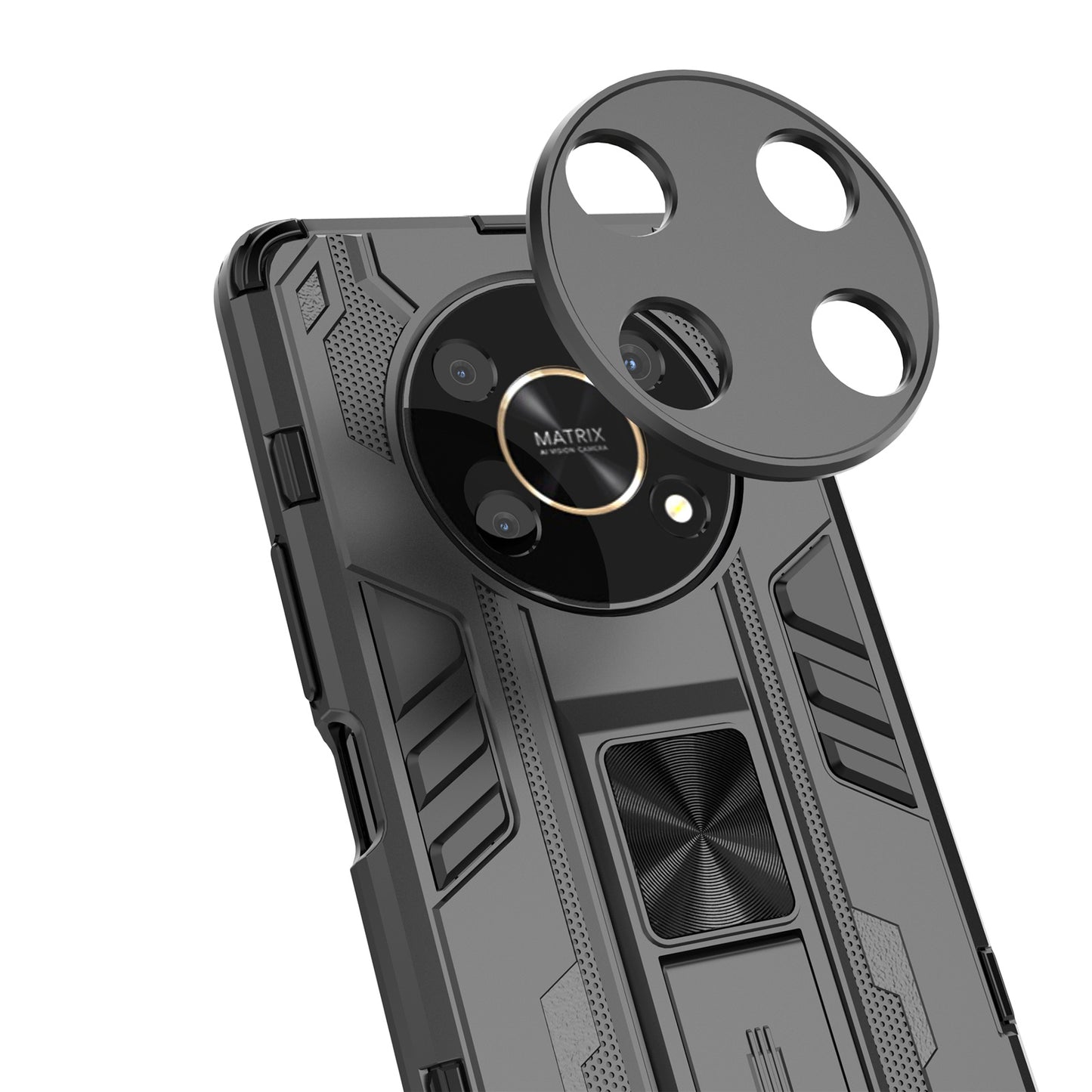 For Honor X30 / X9 5G / Magic 4 Lite 5G Shockproof Soft TPU Hard PC Mobile Phone Case Shell with Kickstand