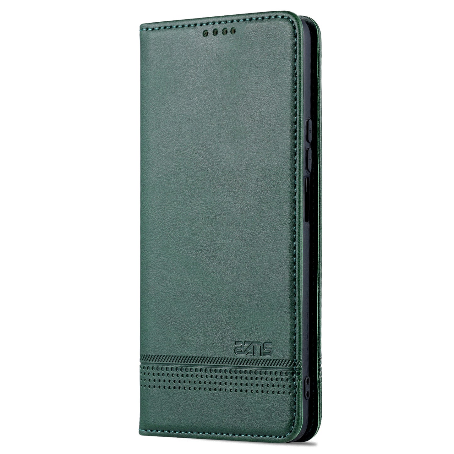 AZNS For Honor X30 / X9 5G / Magic 4 Lite 5G Magnetic Auto-absorbed Textured PU Leather Wallet Stand Protective Phone Case Cover
