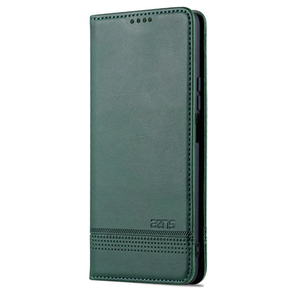 AZNS For Honor X30 / X9 5G / Magic 4 Lite 5G Magnetic Auto-absorbed Textured PU Leather Wallet Stand Protective Phone Case Cover