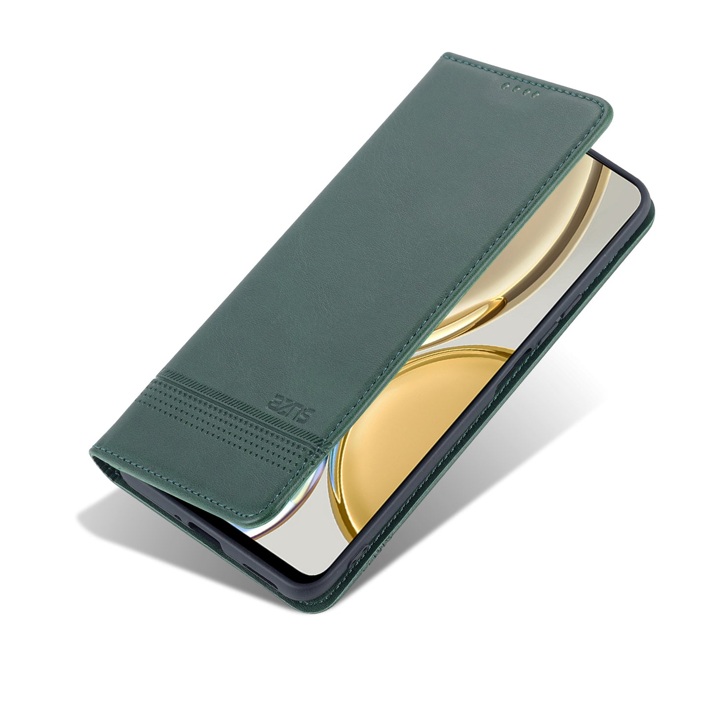 AZNS For Honor X30 / X9 5G / Magic 4 Lite 5G Magnetic Auto-absorbed Textured PU Leather Wallet Stand Protective Phone Case Cover