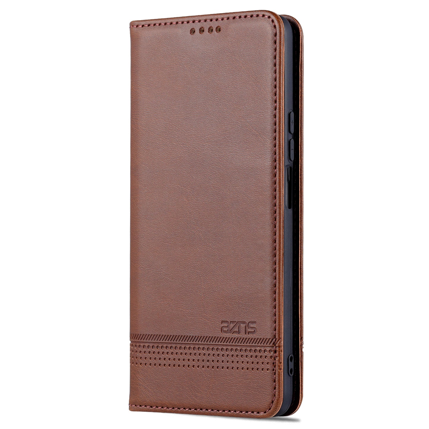 AZNS For Honor X30 / X9 5G / Magic 4 Lite 5G Magnetic Auto-absorbed Textured PU Leather Wallet Stand Protective Phone Case Cover