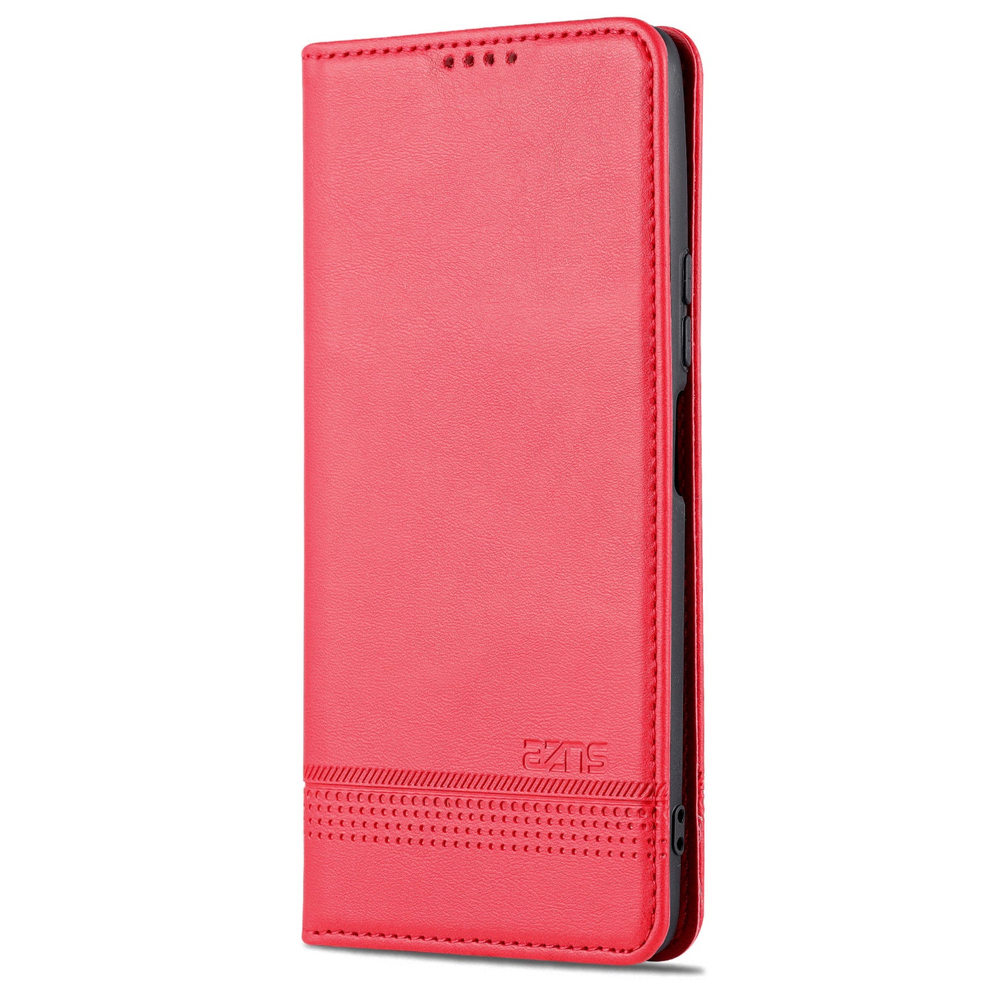 AZNS For Honor Play 30 Plus Textured Leather Phone Case Magnetic Auto-absorbed Cover with Wallet Stand