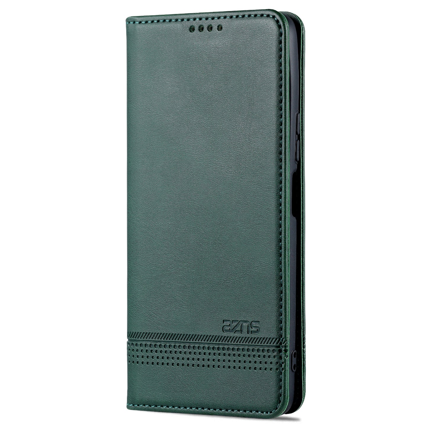AZNS For Honor Play 30 Plus Textured Leather Phone Case Magnetic Auto-absorbed Cover with Wallet Stand