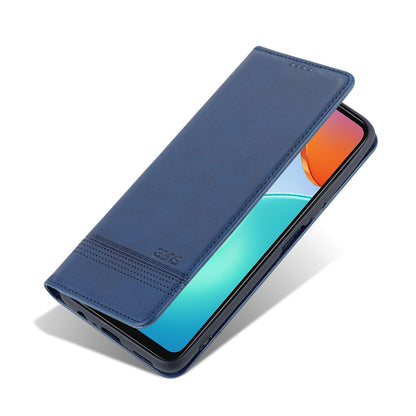 AZNS For Honor Play 30 Plus Textured Leather Phone Case Magnetic Auto-absorbed Cover with Wallet Stand