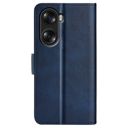 For Honor 60 Pro Textured Business Elegant Phone Cover PU Leather Flip Folio Book Stand Wallet Case