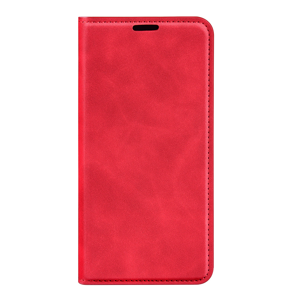 For Honor 60 Skin-touch Feeling PU Leather Flip Wallet Cover Stand Magnetic Adsorption Shockproof Folio Book Case
