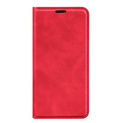 For Honor 60 Skin-touch Feeling PU Leather Flip Wallet Cover Stand Magnetic Adsorption Shockproof Folio Book Case