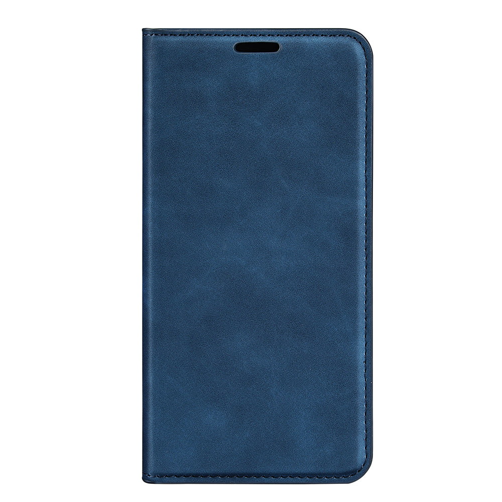 For Honor 60 Skin-touch Feeling PU Leather Flip Wallet Cover Stand Magnetic Adsorption Shockproof Folio Book Case