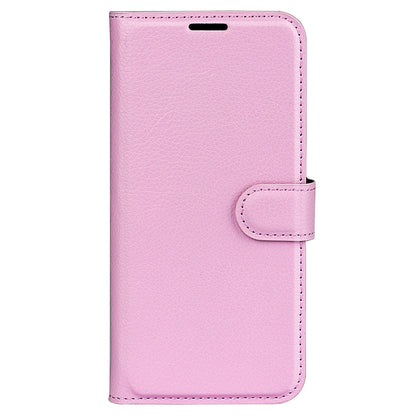 PU Leather Case for Honor 60, Litchi Texture Folding Stand Wallet Flip Cover with Magnetic Clasp