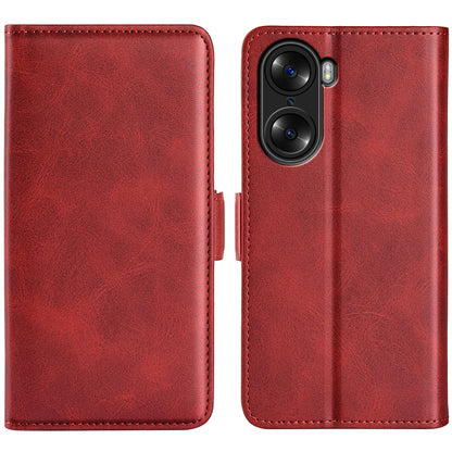 For Honor 60 Textured PU Leather Flip Wallet Case Stand Function Shockproof Protective Case Cover