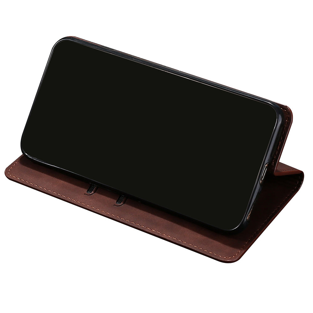 For Honor X30/X9 5G/Magic 4 Lite 5G Auto-absorbed Magnetic Shockproof Skin-touch Feeling Case PU Leather Stand Anti-scratch Mobile Phone Cover