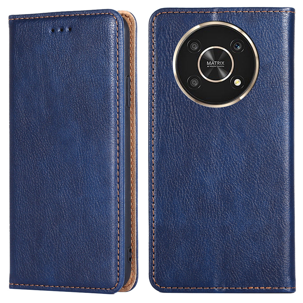 For Honor X30/X9 5G/Magic 4 Lite 5G Auto Magnetic Closed Anti-scratch Anti-fall Cover PU Leather + TPU Well-protected Wallet Stand Phone Shell Case
