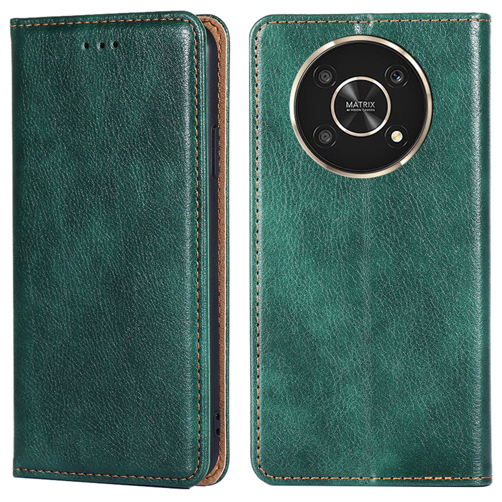 For Honor X30/X9 5G/Magic 4 Lite 5G Auto Magnetic Closed Anti-scratch Anti-fall Cover PU Leather + TPU Well-protected Wallet Stand Phone Shell Case