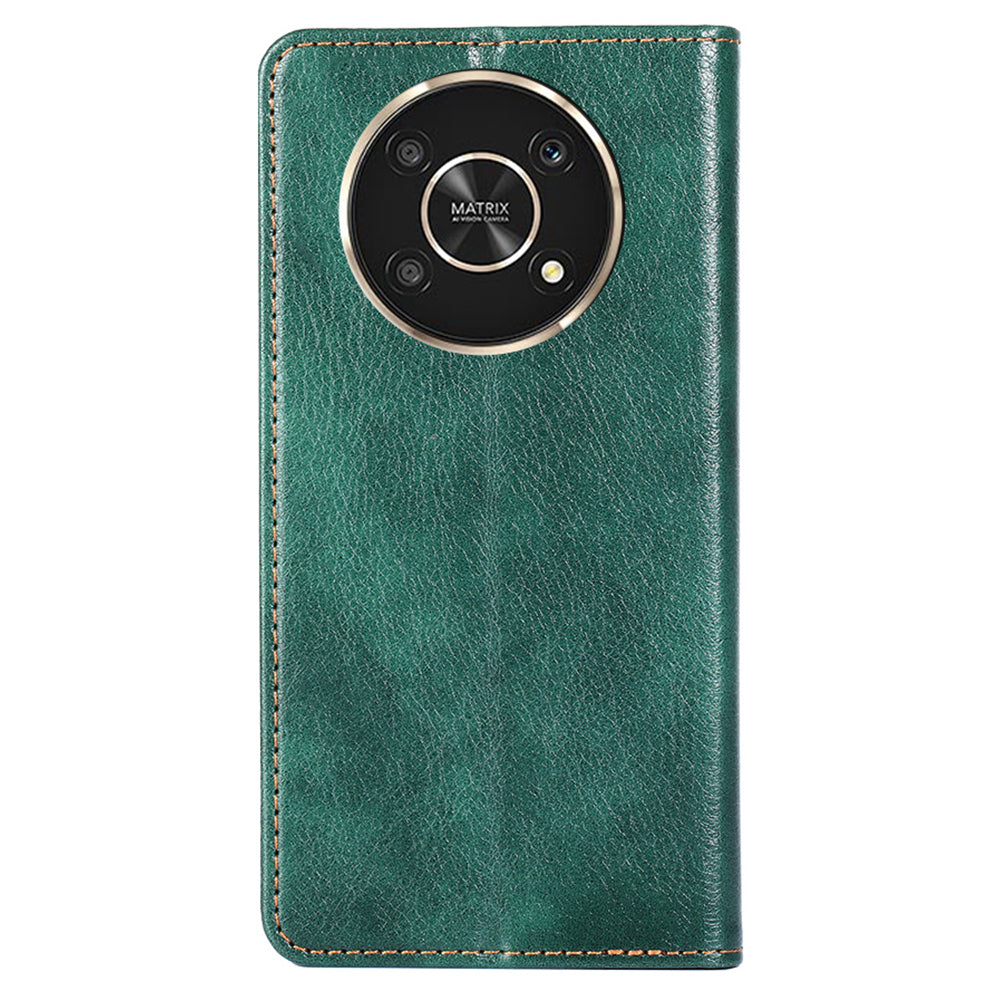 For Honor X30/X9 5G/Magic 4 Lite 5G Auto Magnetic Closed Anti-scratch Anti-fall Cover PU Leather + TPU Well-protected Wallet Stand Phone Shell Case