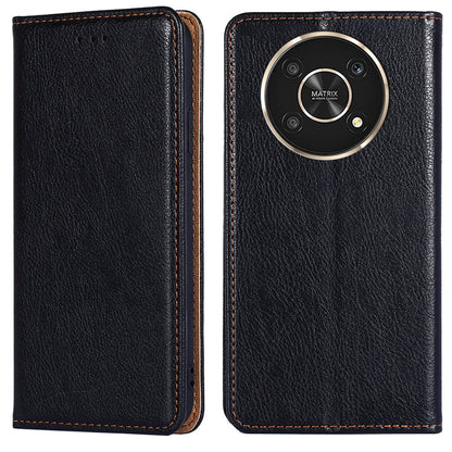 For Honor X30/X9 5G/Magic 4 Lite 5G Auto Magnetic Closed Anti-scratch Anti-fall Cover PU Leather + TPU Well-protected Wallet Stand Phone Shell Case