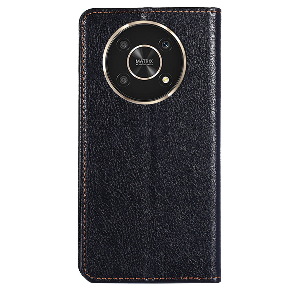For Honor X30/X9 5G/Magic 4 Lite 5G Auto Magnetic Closed Anti-scratch Anti-fall Cover PU Leather + TPU Well-protected Wallet Stand Phone Shell Case