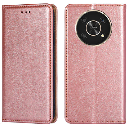 For Honor X30/X9 5G/Magic 4 Lite 5G Auto Magnetic Closed Anti-scratch Anti-fall Cover PU Leather + TPU Well-protected Wallet Stand Phone Shell Case