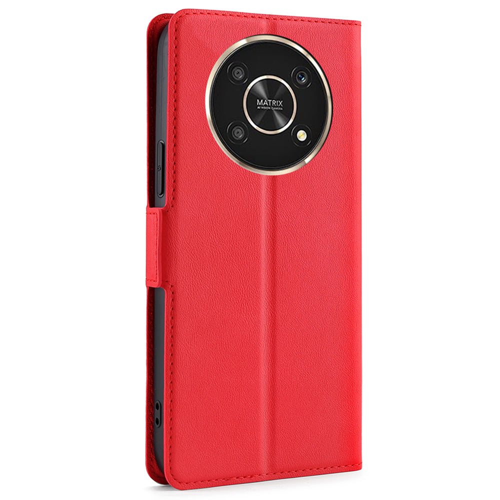 Ultra-thin Card Holder Leather Case for Honor X30/X9 5G/Magic 4 Lite 5G, Side Double Magnetic Clasp Stand Phone Cover