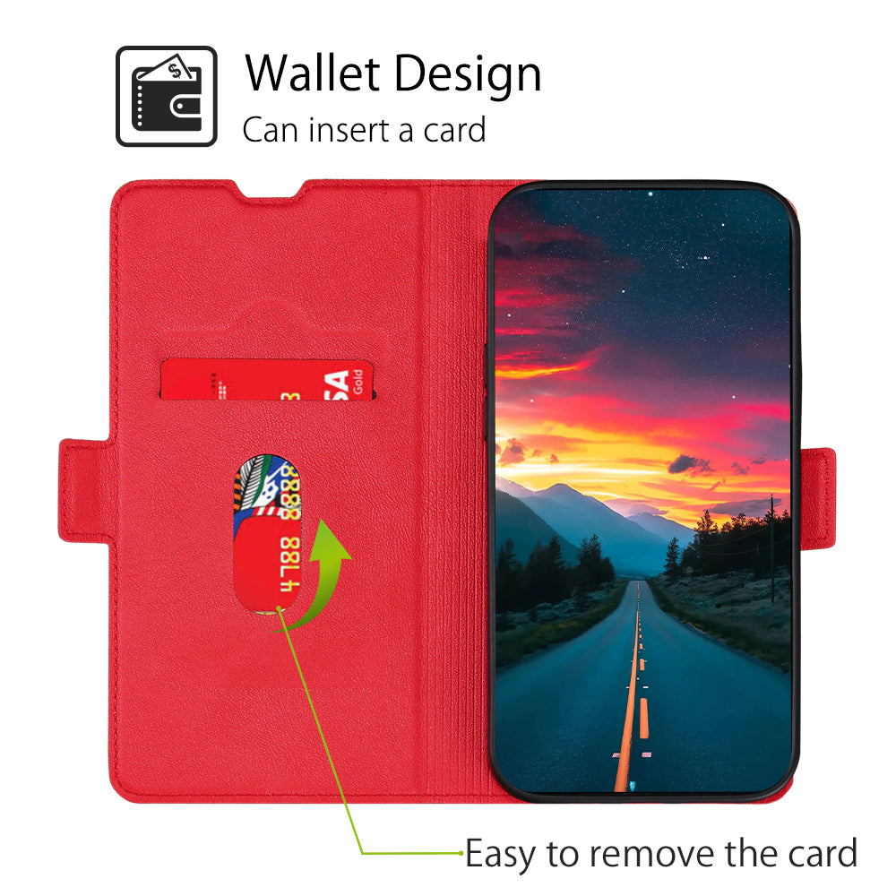 Ultra-thin Card Holder Leather Case for Honor X30/X9 5G/Magic 4 Lite 5G, Side Double Magnetic Clasp Stand Phone Cover